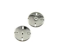 10set/Lote Metal Snap Botón Prensa Studs Botones de costura Sweater Coat hebilla, Plateado, 23mm