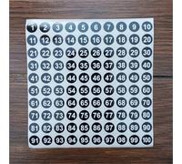 10sheets, 1-100 number stickers, pink 1cm round nubmer labels,Clear Number Sticker Label For Nail Polish Marking Numbers Para Oficina(Black)