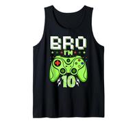 10th Birthday Boy Bro I'm 10 Year Old Video Gamer Ten Bday Camiseta sin Mangas