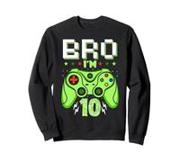 10th Birthday Boy Bro I'm 10 Year Old Video Gamer Ten Bday Sudadera