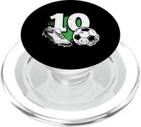10th Birthday Boy Soccer Player Football 10 Years Old PopSockets PopGrip para MagSafe
