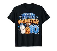 10th Birthday Boys Girls 10 Years Old Milk and Cookie Party Camiseta