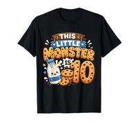 10th Birthday Boys Girls 10 Years Old Milk and Cookie Party Camiseta