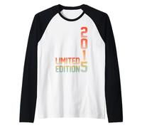 10th Birthday Gifts Men Women 10 Years Old Vintage 2015 Camiseta Manga Raglan