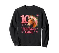 10th Birthday Horse Girl Turning Nine Cowgirl Pony Party Sudadera