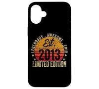 10th Birthday Vintage 10 Year Old EST 2013 Limited Edition Carcasa para iPhone 16 Plus