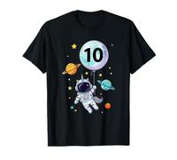 10th Unicorn Astronaut Space Birthday Camiseta