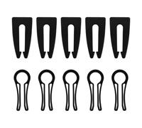 10uds Cerraduras para Perillas de Estufa de Gas, 2 Diseños de Cubiertas para Perillas de Horno Protector de Estufa de Seguridad para Niños Portátil para Bebés Mascotas (Negro)