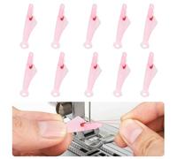 10uds Enhebrador Agujas Maquina Coser con Boca de Pez, 2024 Nuevo Enhebrador de Agujas Tipo Pez Automático Enhebrador de Agujas de Coser para Costura Manualidades Suministros(Rosa)