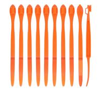 10uds Herramienta Peladora de Naranjas, Cortador de Cáscara de Cítricos Dentado de Mango Largo Fácil Sujeción Vegetales Plástico Rebanador Limón Abridor de Frutas Removedor Utensilio de Cocina