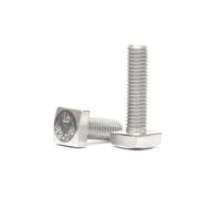 10uds M5x20mm Acero Inox 304 Tornillos Cabeza Cuadrada A2-70 Rosca Completa(M6x30mm-10pcs)