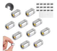 10uds Miniluces LED, Miniluces Eléctricas Plástico Casa Muñecas Pila Incluida Respaldo Adhesivo Accesorios Casa Muñecas para Farolillos de Papel Decoración Fiestas (Blanco)