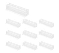 10uds Soportes Montaje Luces Neón para Govee, Transparentes y Adhesivos Clips Fijación Instalar Tiras LED Soporte Pared Impermeable Luces Neón Ideal para Madera Vidrio Mármol y Azulejos
