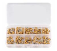 10Values - Condensador de cerámica para varios dispositivos, herramienta para reparaciones de proyectos electrónicos, 0.1uf-10uf, paquete surtido de 500 unidades