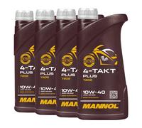 10W 40 Mannol 4 Contacto Aceite Motocicleta 4 4x1 Litro Api Sl / Jaso Ma / Ma2