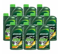 10x 1 Litro FANFARO GSX 15W-40 Aceite Motor Aceite De Motor PKW API SG/CD
