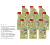 10x 1 Litro Original Castrol ACEITE MOTOR EDGE 5W-30 C3 Aceite De Motor