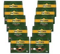 10x 18 Jacobs Crema Pads Fuerte Café Café Tostado Sabor Cremoso