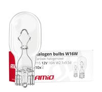 10x AMiO 02549 Lámpara luz intermitente T15 WY16W 16W W2.1x9.5d