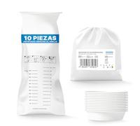 10x ARNOMED bolsas vomito coche niños, bolsas mareo viaje niño LDPE herméticas, bolsa vomito coche con anilla, bolsas para mareo de 2000ml