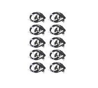 10X Auricular de Seguridad con Tubo AcúStico Encubierto MicróFono PTT Compatible para CP040 DP1400 GP68 GP88