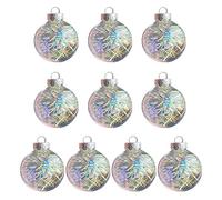 10x Bolas de Navidad Transparentes Ligeras, Colgante de árbol de Navidad Multicolor, decoración navideña, lo Mejor para Deseo, Regalo de Boda para un