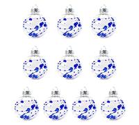 10x Bolas de Navidad Transparentes Ligeras, Colgante de árbol de Navidad Multicolor, decoración navideña, lo Mejor para Deseo, Regalo de Boda para un