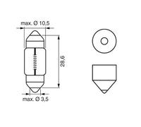 10x Bombilla 1 987 302 227 BOSCH