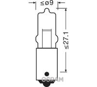 10x Bombilla BA9s 64113 OSRAM