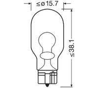 Bombilla OSRAM W16W Standard 12V, 16W