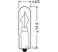 10x Bombilla de la luz de freno W2x4.6d Bombilla para portalámparas 2341 OSRAM
