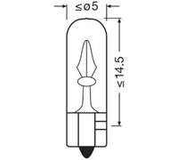 10x Bombilla de la luz de freno W2x4.6d W1,2W 2721 OSRAM para ALPINA B10 Touring