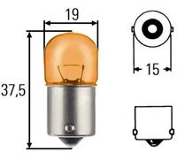 10x Bombilla del intermitente BAU15s 8GA 002 071-051 HELLA para SKODA VW BMW KTM