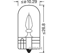 10x Bombilla W2.1x9.5d 2841 OSRAM para MAN DAF IVECO