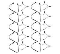 10X Cable de Fuente de Alimentación Modular Ide de 4 Pines para Rm1000X Rm550X 650X 750X 850X Cable de 6 Pines Una 4 Ide