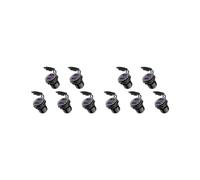 10X Cargador de Coche USB de Carga Rápida 3.0 Dual 12V, Enchufe de Aluminio con BotóN de Interruptor y VoltíMetro Digital Rojo, Impermeable