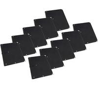 10x Carpeta Cantabile para partituras A4, cuero sintético, bolsillo interior, esquinas protectoras, color negro, ideal para partituras clásicas y corales.