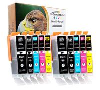 10x Cartuchos de Impresión Compatibles para Canon PGI- 550 CLI-551 para PIXMA iP-7200 iP-7250 iP-8750 iX-6850 MG-5450 MG-5550 MG-5650 MG-5655 MG-6350 MG-6650 MG-7100 MG-7150 MG-7550 MX-725 MX-925