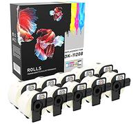 10x Compatibles Rollos DK-11208 38mm x 90mm Etiquetas adhesivas para Brother P-Touch QL-500 QL-550 QL-560 QL-570 QL-700 QL-720NW QL-800 QL-810W QL-820NWB QL-1050 QL-1110NWB (400 Etiquetas por Rollo)