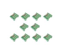 10X DB25 MóDulo de Interfaz de Montaje en Riel DIN Tablero de ConexióN de Conector Macho/Hembra