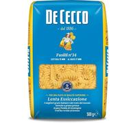 10x De Cecco Fusilli No. 34 Italian Pasta 500g