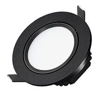 10X Dimmable Fog Black LED COB LED Spot Light Downlight 5W 7W 9W 12W 85-265 recessed Downlight recessed interior Downlight (emisión de color: Pure White 4000K)