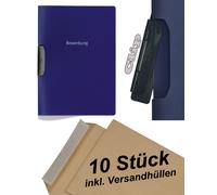 Durable 228907 carpeta de aplicación Duraswing Job, hasta 30 hojas A4, azul oscuro, paquete de 5