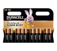 10X Duracell AA Plus Power Boost: hasta un 150% de Vida útil Adicional (1 blíster de 10 Pilas) 10 Pilas AA (LR6/MN1500)