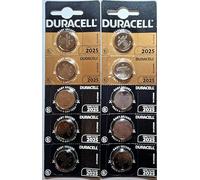 10X Duracell CR 2025 con litio (2 blísters de 5 baterías) 10 pilas