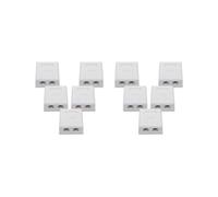 10X Enchufe de Red RJ45 - Enchufe de Pared Doble Blindado Montado en Superficie con Puerto de Cable LAN Ethernet CAT6A para Cable de Red