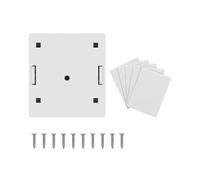 10X Enchufe de Red RJ45 - Enchufe de Pared Doble Blindado Montado en Superficie con Puerto de Cable LAN Ethernet CAT6A para Cable de Red