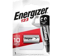 10x Energizer Foto Batería CR123 3V Litio 10x 1er Blister CR123A