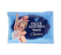 Felce Azzurra Pino Silvestre Bath Foam Bagnoschiuma Classico Muschio Bianco, gel de ducha con almizcle blanco, 750 ml + 1 paquete de polvo de talco FELCE AZZURRA (bolsa de 100 g)