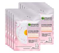 10x Garnier SkinActive Mascarilla de Tela Hydra Bomb de Manzanilla - 2 Paquetes de 5 Mascarillas de Un Solo Uso